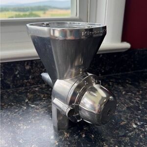 KitchenAid Silver Metal Grain Mill Attachment